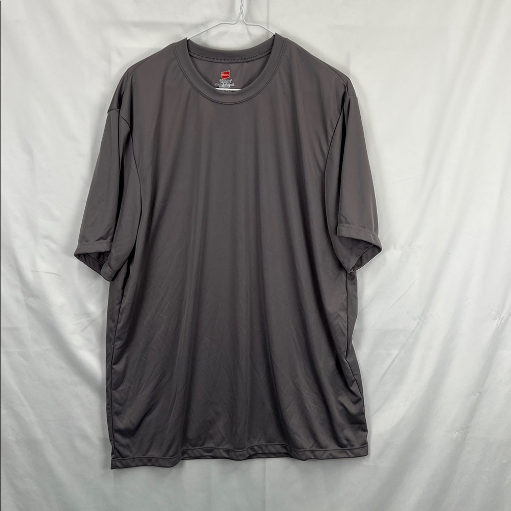 Hanes - Cool Dry - Men’s Quick drying Tee Shirts - 2 Pack - Red and Gray - XL - Picture 7 of 8